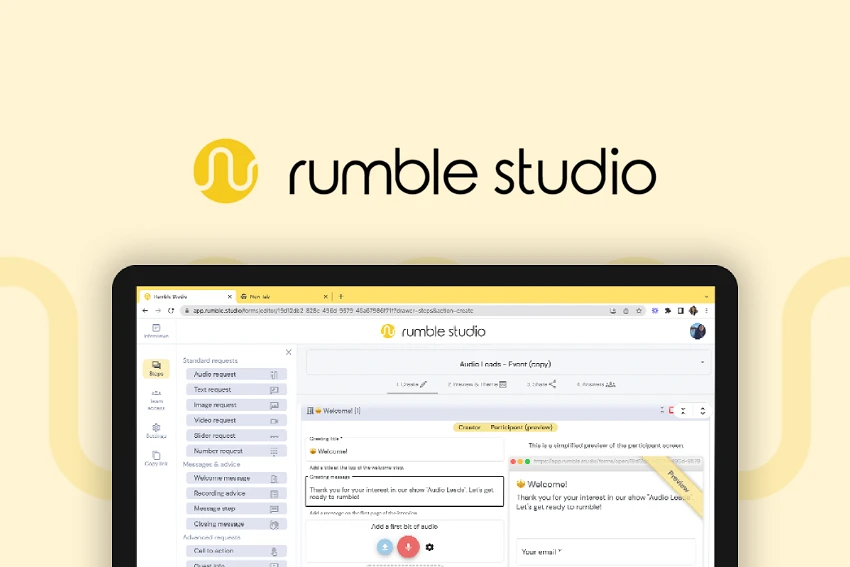 Rumble Studio SaaS Lifetime Deal