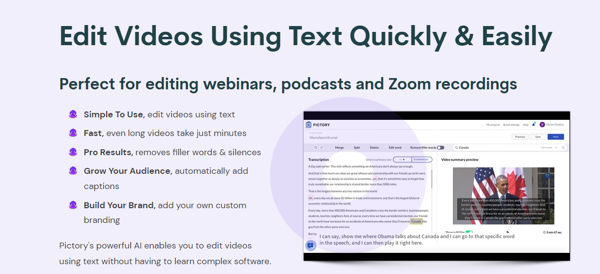 Edit Videos Using Text 