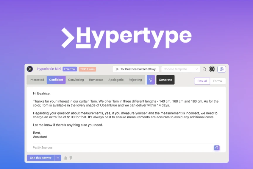 Hypertype Lifetime Deal