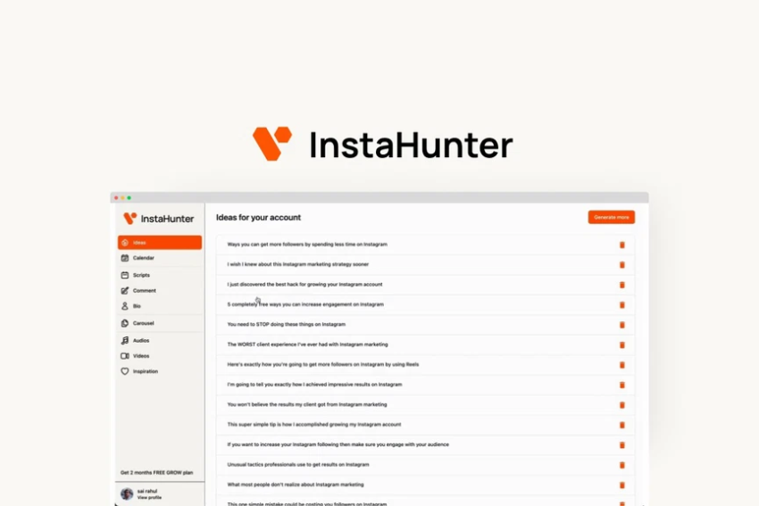 InstaHunter Lifetime Deal