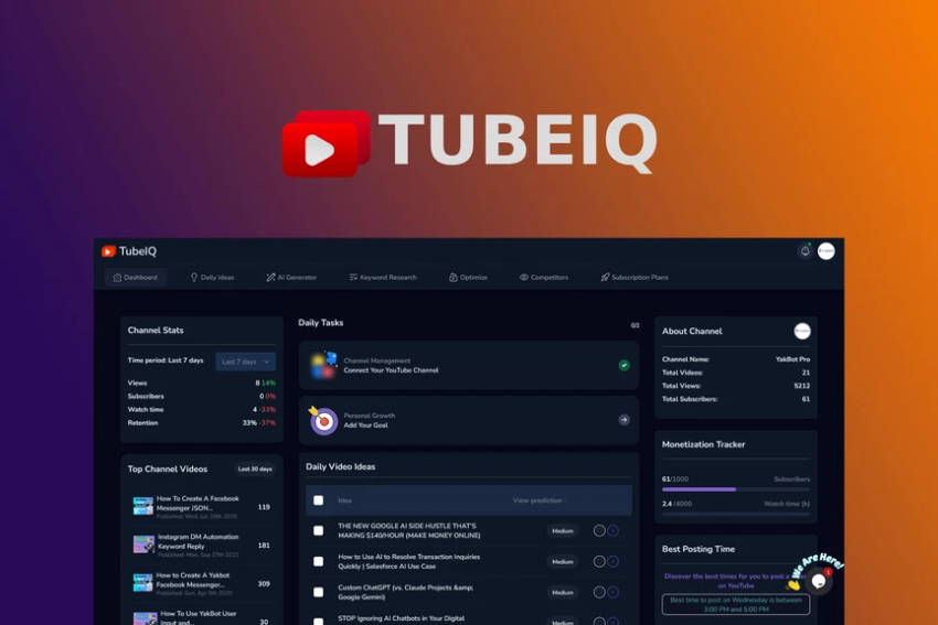 TubeIQ Lifetime Deal